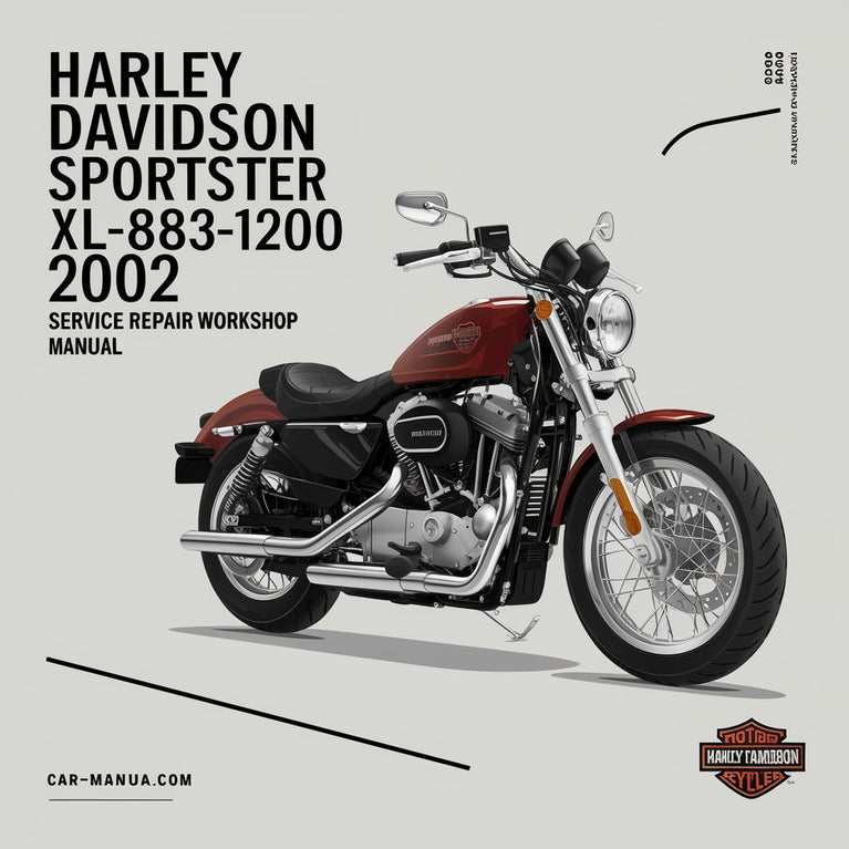 Harley Davidson Sportster XLH XL-883-1200 2002 Service-Reparatur-Werkstatthandbuch PDF-Download