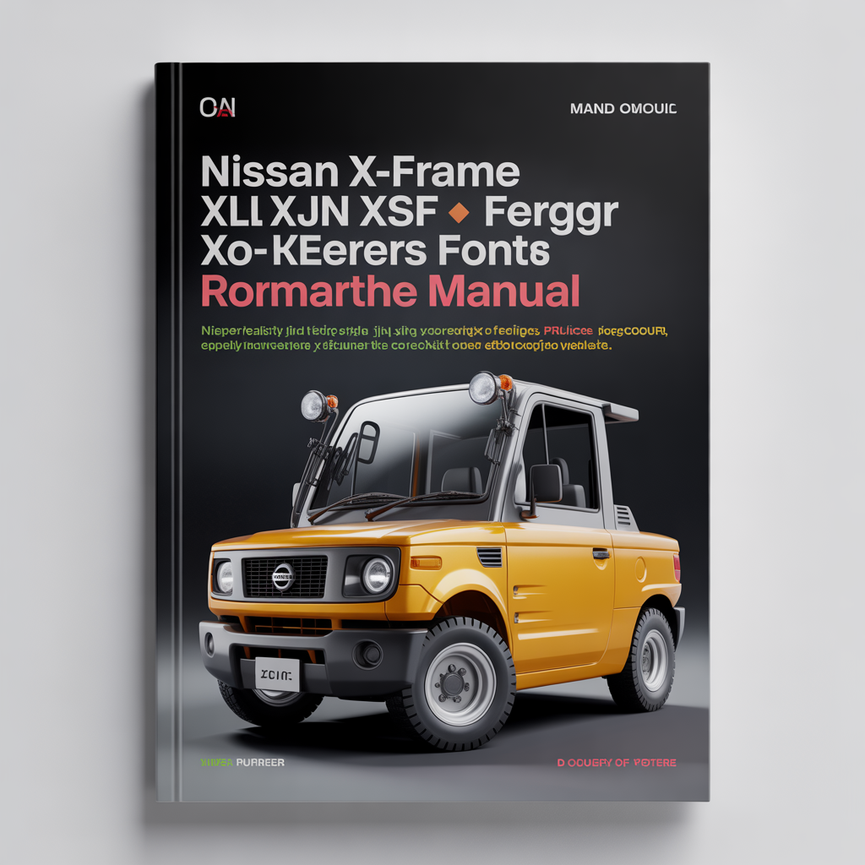 Nissan X-frame XLL XJN XSN XTF X-Ergo Series Forklift Workshop Manual