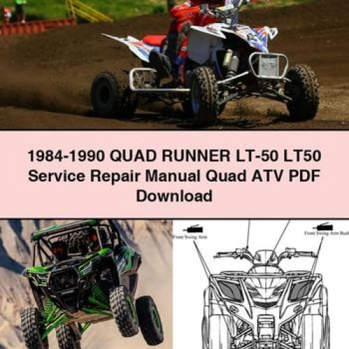 1984-1990 QUAD RUNNER LT-50 LT50 Service Repair Manual Quad ATV PDF Download