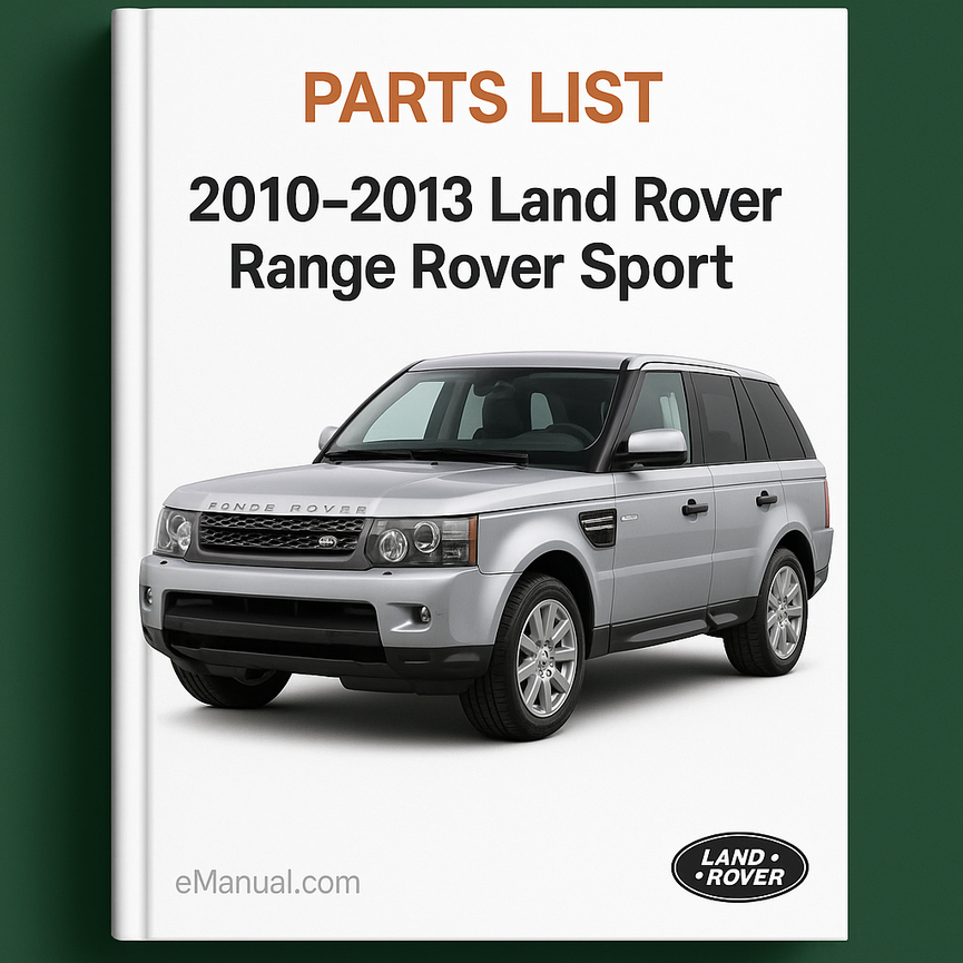 Parts List 2010-2013 Land Rover Range Rover Sport