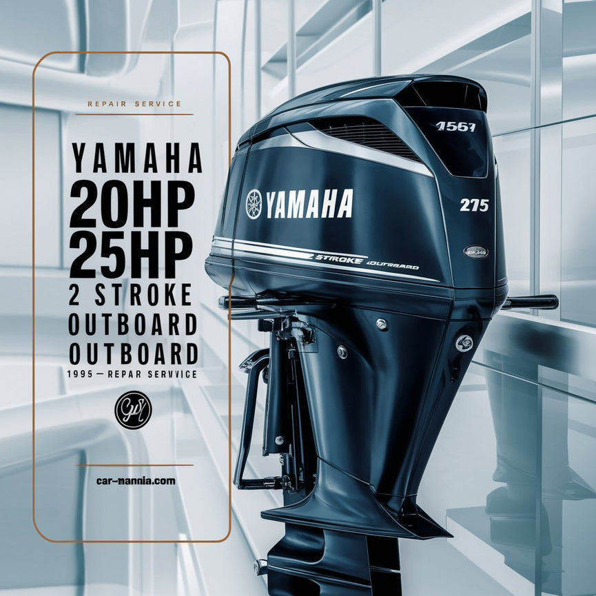 Yamaha 20hp 25hp 2 tiempos fueraborda 1995-2009 Servicio de reparación