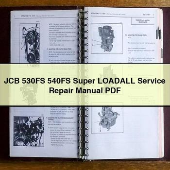 JCB 530FS 540FS Super LOADALL Service Repair Manual PDF Download