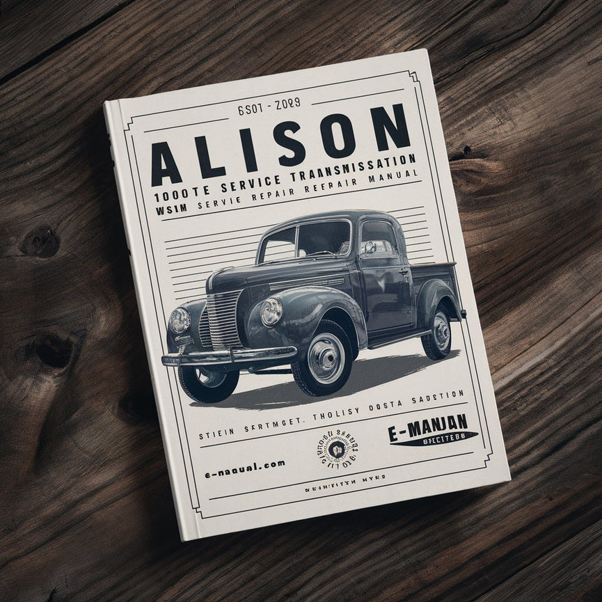 Allison 1000 Series Automatic Transmission WSM Service Repair Manual