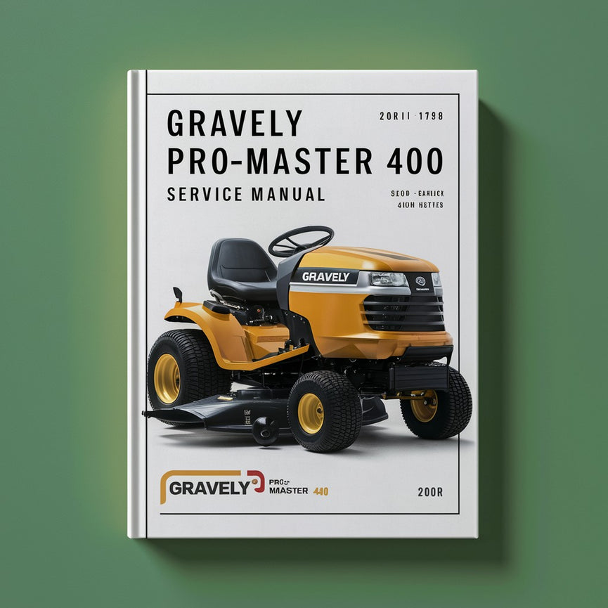 Gravely Promaster 400 Service Repair Manual