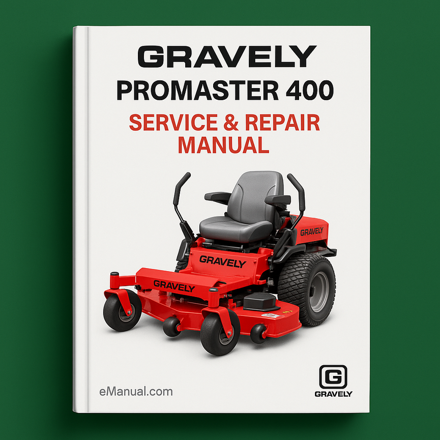 Gravely Promaster 400 Service Repair Manual