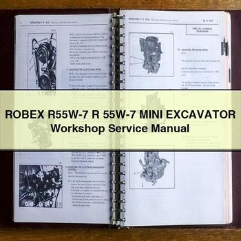 ROBEX R55W-7 R 55W-7 Mini Excavator Workshop Service Repair Manual PDF Download
