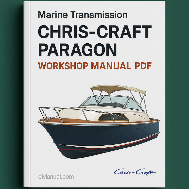 Chris Craft Paragon Marine Transmission Service Repair Workshop Manual Pdf