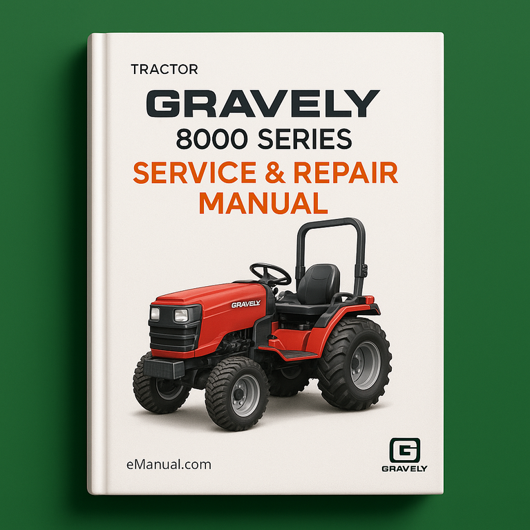 Gravely 8000 Series Service Repair Manual for Tractors