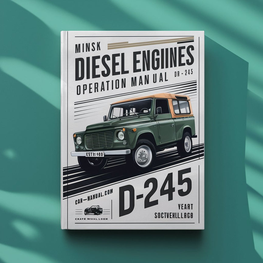 Minsk Diesel Engines Bedienungsanleitung für D-245 PDF Download