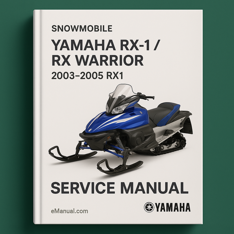 Yamaha RX-1 / RX Warrior snowmobile Service Manual Repair 2003-2005 RX1