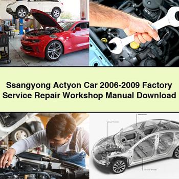 Coche Ssangyong Actyon 2006-2009 Manual de taller de reparación de servicio de fábrica Descargar PDF