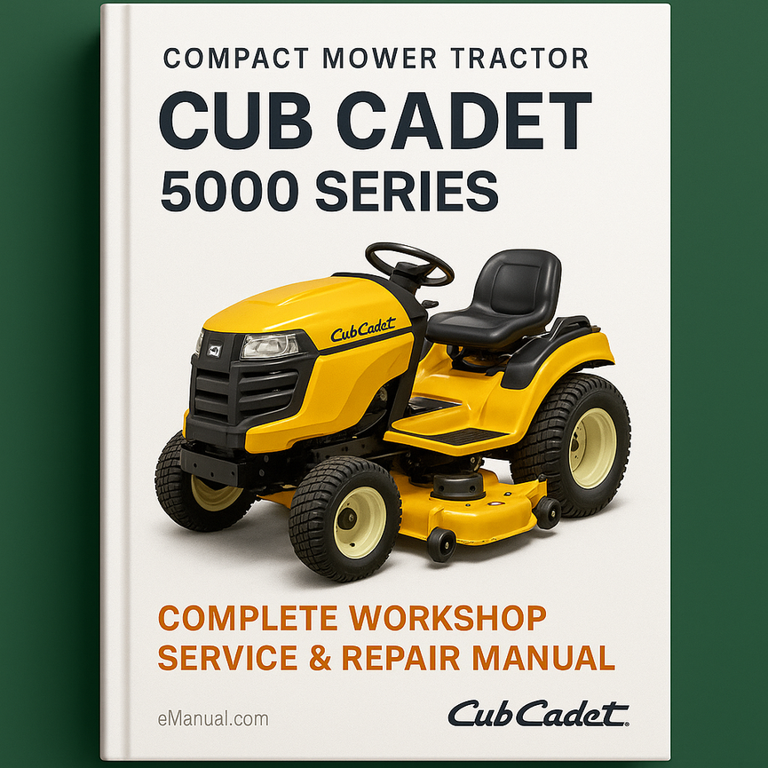 Cub Cadet 5000 Series Compact Mower Tractor Complete Workshop Service Repair Manual