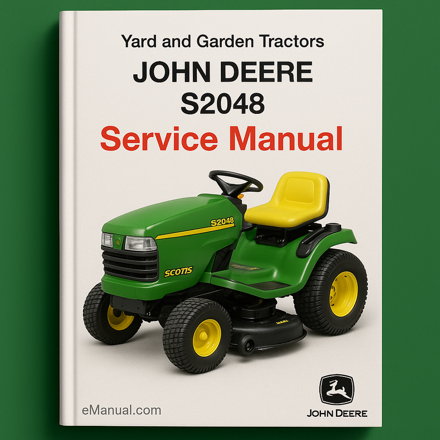 JOHN DEERE S2048 SCOTTS YARD And GARDEN Tractors Service MAN