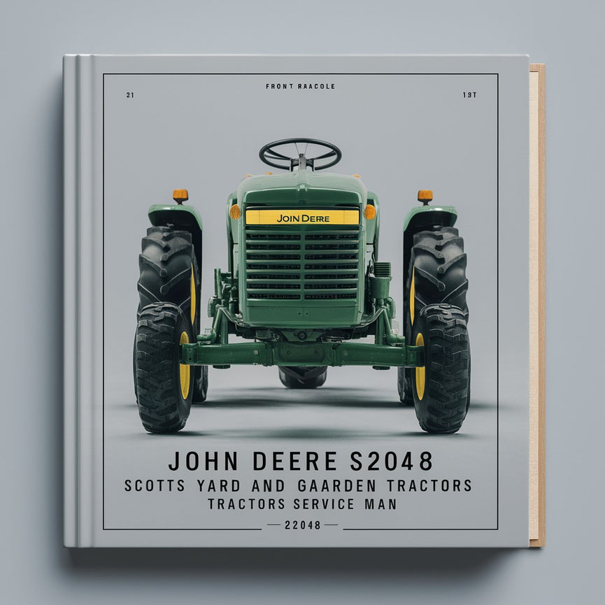 JOHN DEERE S2048 SCOTTS YARD And GARDEN Tractors Service MAN