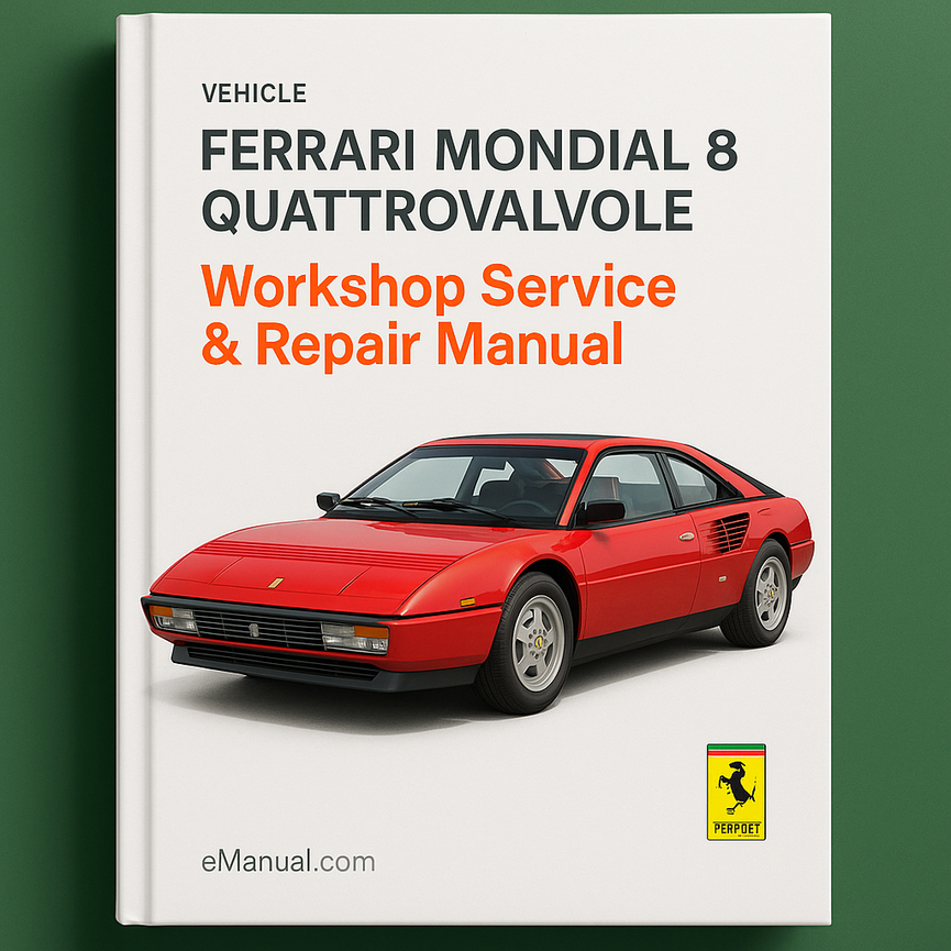 FERRARI MONDIAL 8 QUATTRO VALVOLE Workshop Service Repair Manual