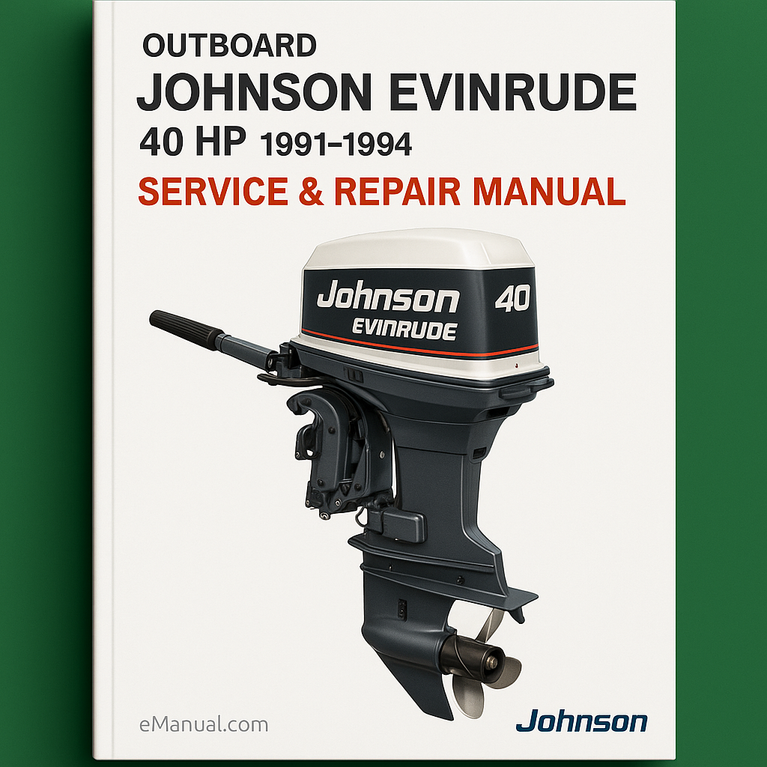 JOHNSON EVINRUDE 40 HP OUTBOARD 1991-1994 Service Repair Manual