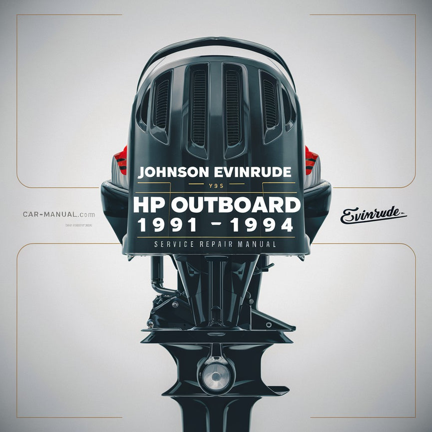 JOHNSON EVINRUDE 60 HP FUERABORDA 1991-1994 Manual de servicio Descargar PDF