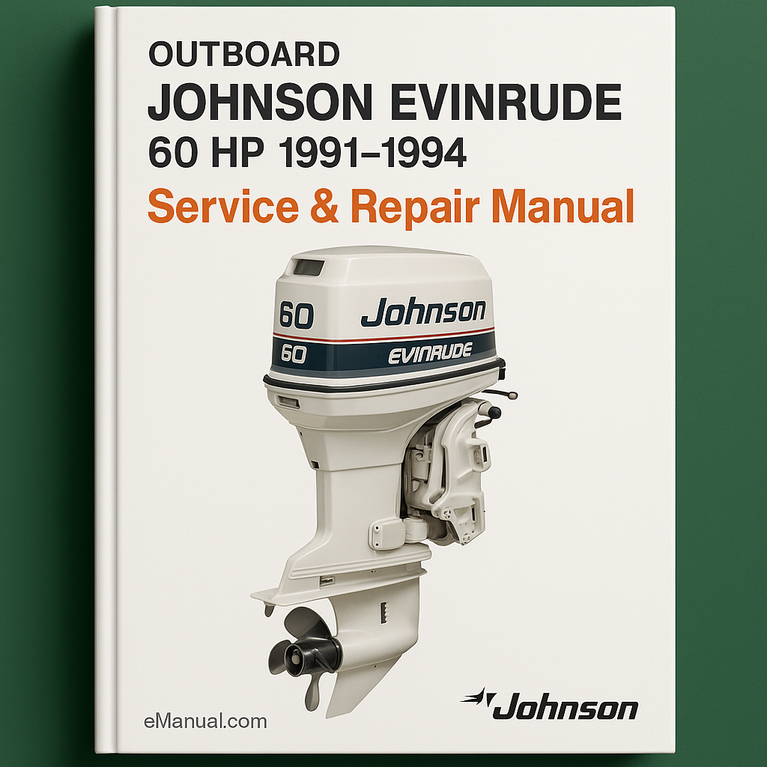 JOHNSON EVINRUDE 60 HP FUERABORDA 1991-1994 Manual de servicio Descargar PDF