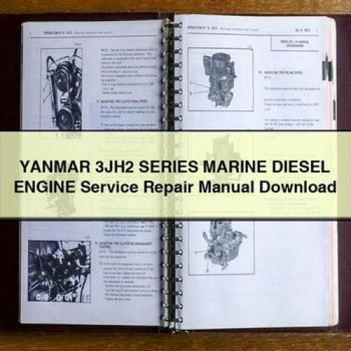 YANMAR 3JH2 Series Marine Diesel Engine Service Repair Manual PDF Download