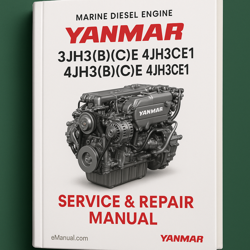 YANMAR 3JH3(B)(C)E(A) 4JH3(B)(C)E 4JH3CE1 Marine DIESEL Engine Service Repair Manual Download PDF