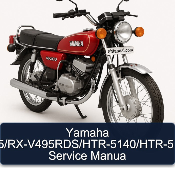Yamaha RX Models Rx-v495/rx-v495rds/htr-5140/htr-5140rds Manua Service Repair Workshop Manual PDF