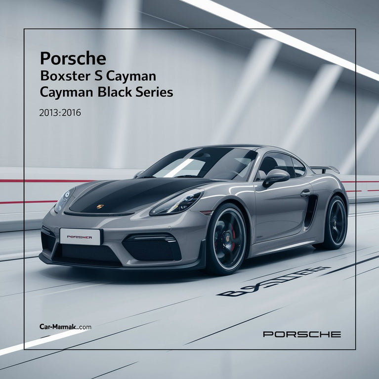 Porsche Boxster Boxster S Cayman Cayman S Cayman GT4 Boxster & Cayman Black Series 2013-2016 Service Repair Workshop Manual  Pdf