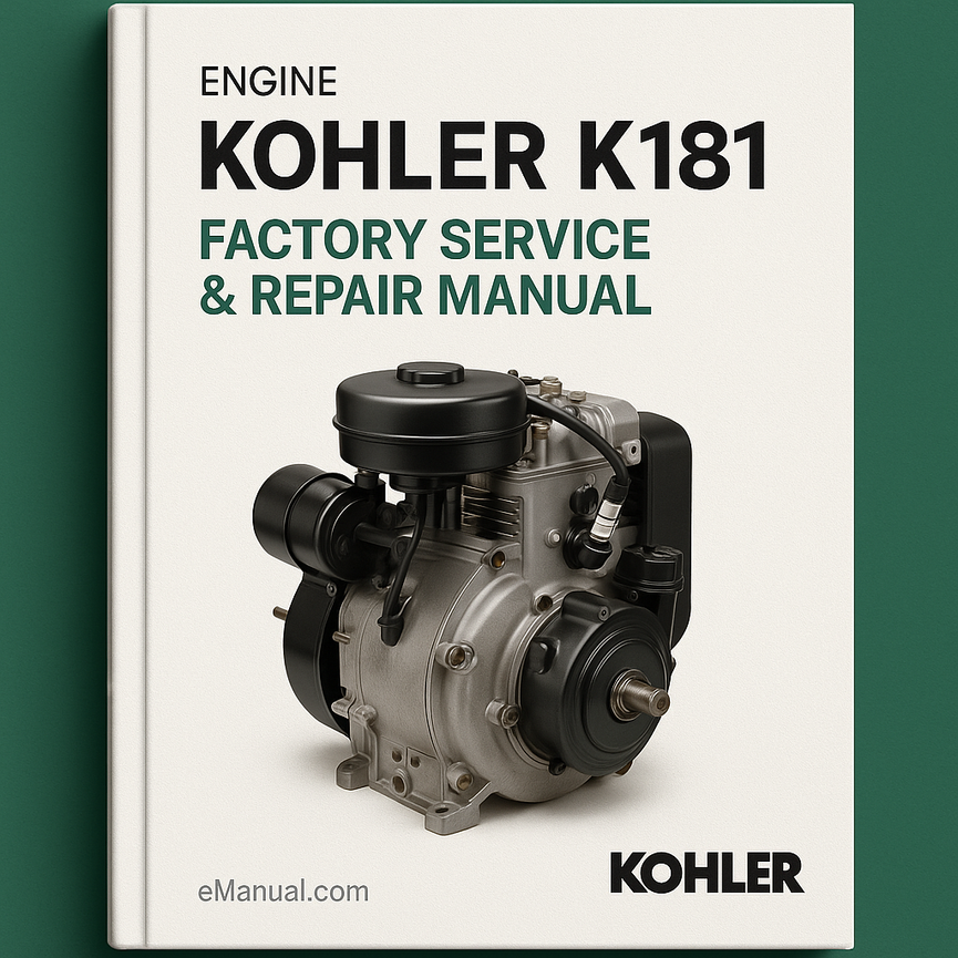 Kohler K181 Engine Factory Service Repair Manual