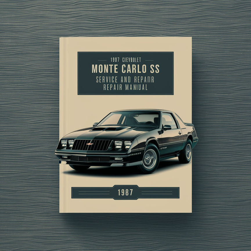 1987 Chevrolet Monte Carlo SS Service and Repair Manual