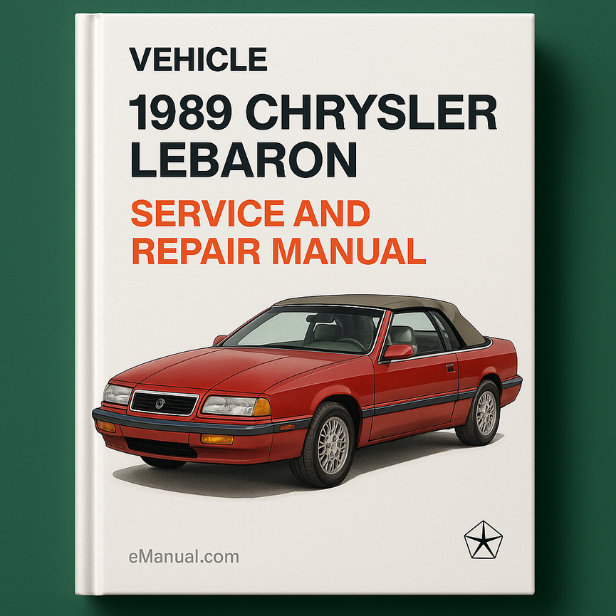 1989 Chrysler LeBaron Service and Repair Manual