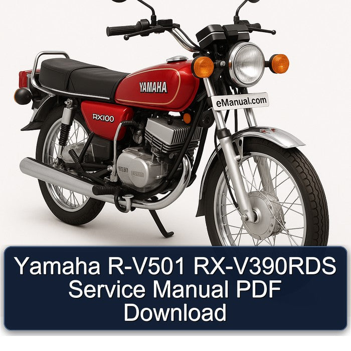 Yamaha RX Models R-V501 Rx-v390rds Service Repair Workshop Manual PDF