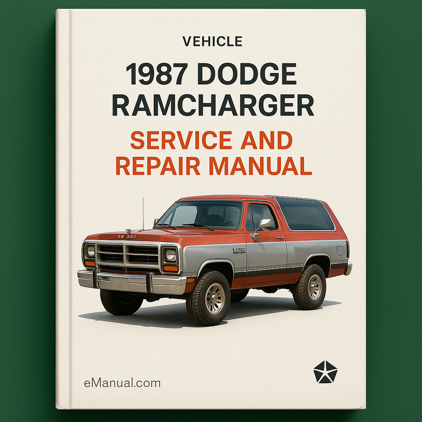1987 Dodge Ramcharger Service and Repair Manual