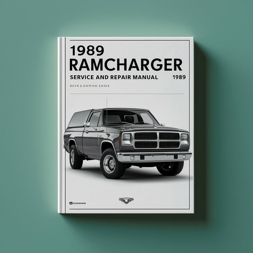 1989 Dodge Ramcharger Manual de servicio y reparación PDF