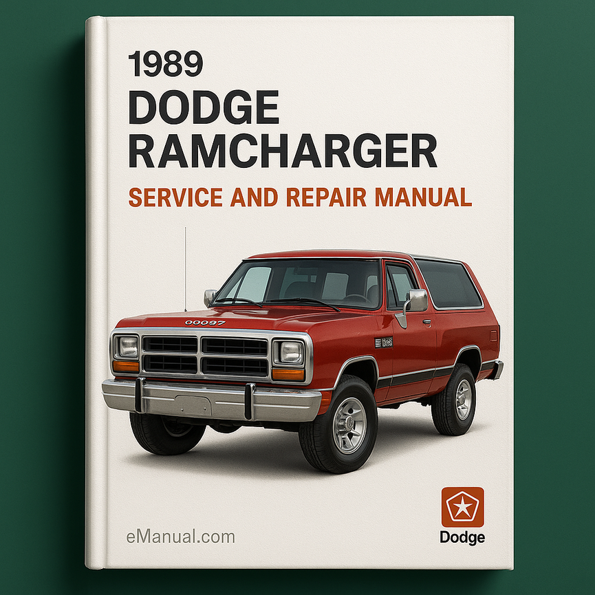 1989 Dodge Ramcharger Wartungs- und Reparaturhandbuch PDF