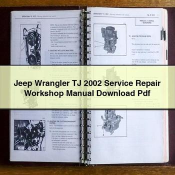 Jeep Wrangler TJ 2002 Service Repair Workshop Manual  Pdf