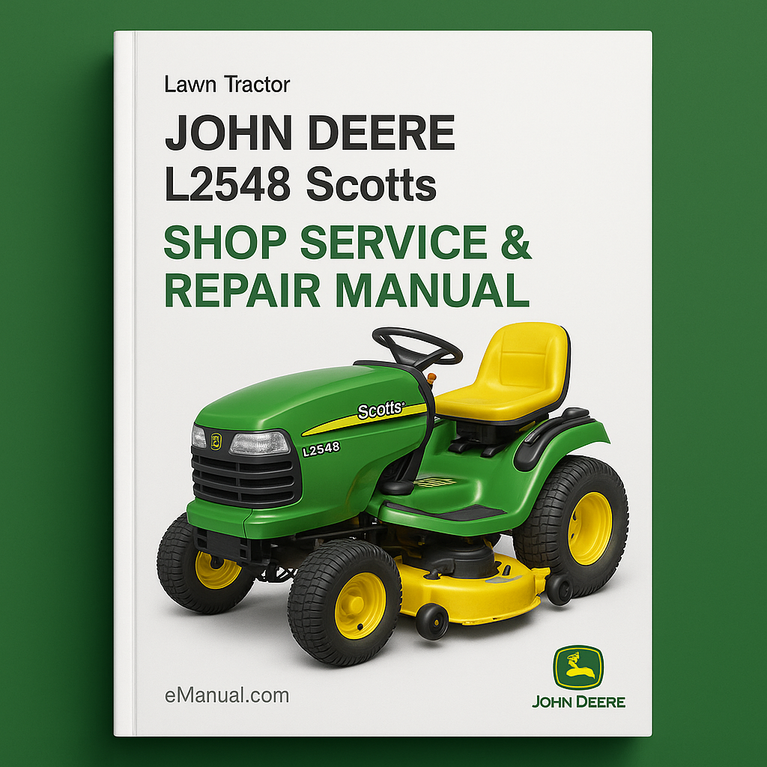 John Deere L2548 Scotts Lawn Tractor Shop Service Repair Manual