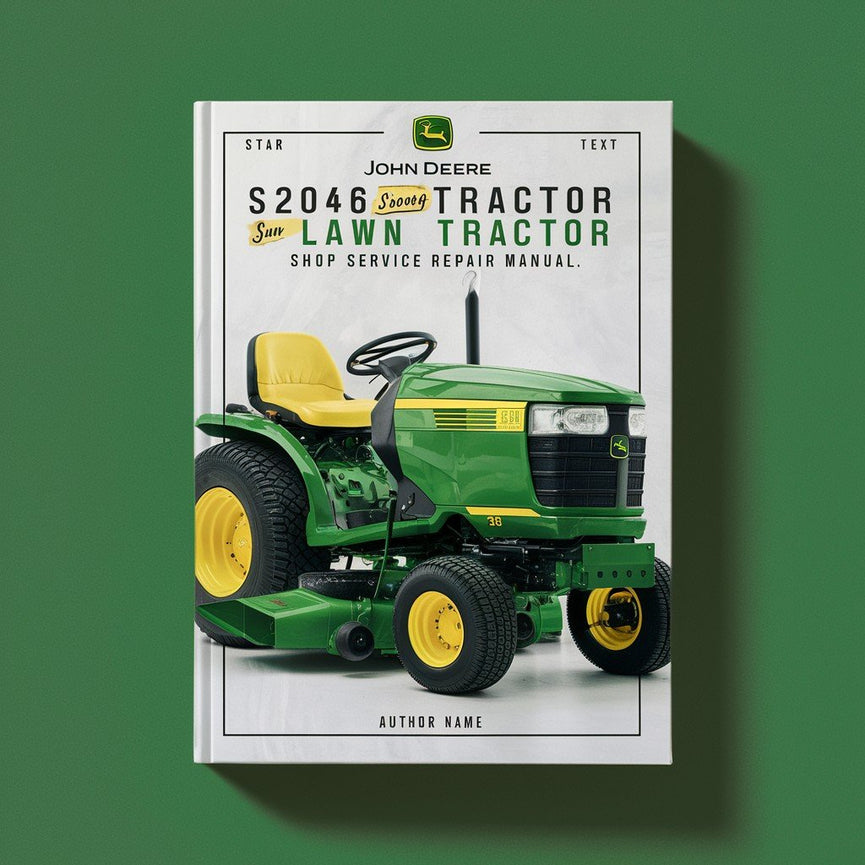 John Deere S2046 Scotts Rasentraktor Werkstatt Service Reparaturhandbuch