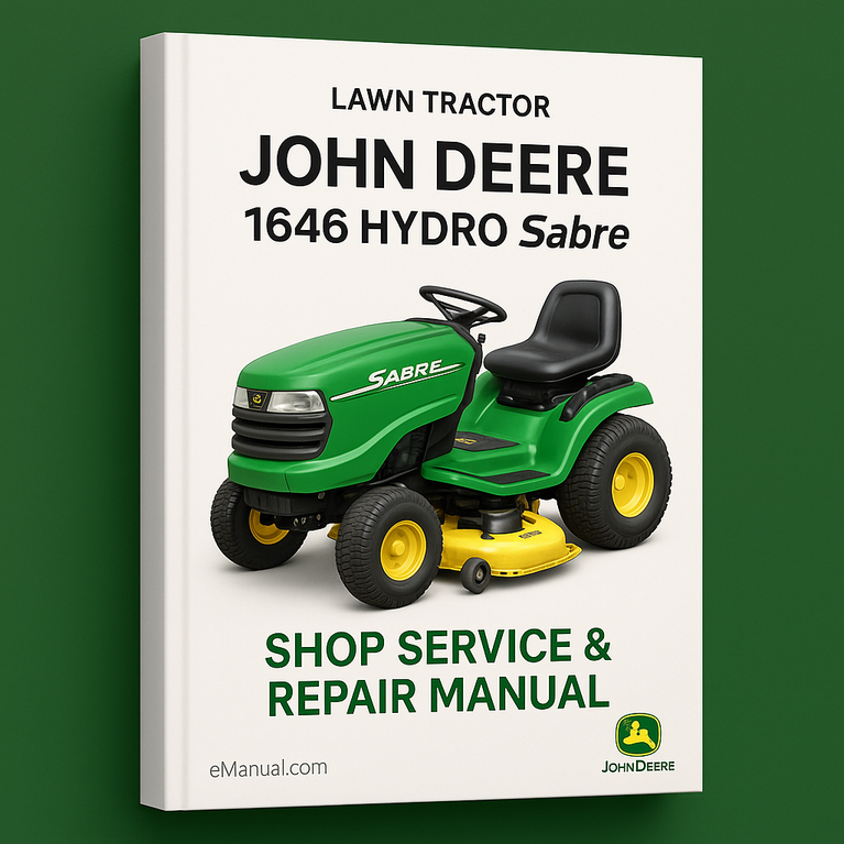 John Deere 1646 Hydro Sabre Lawn Tractor Shop Service Repair Manual