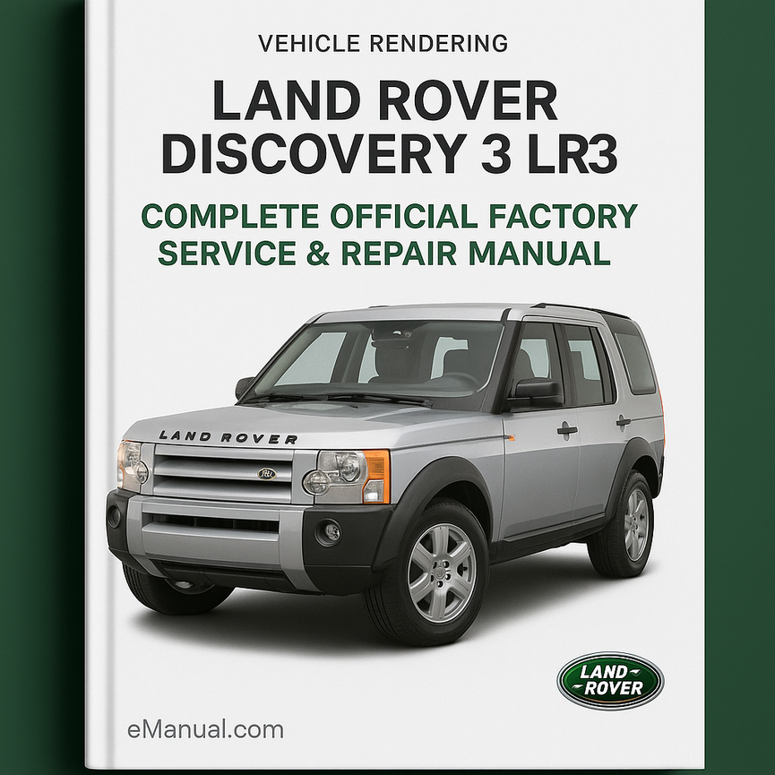 Land Rover Discovery 3 Lr3 Complete Official Factory Service Repair Manual
