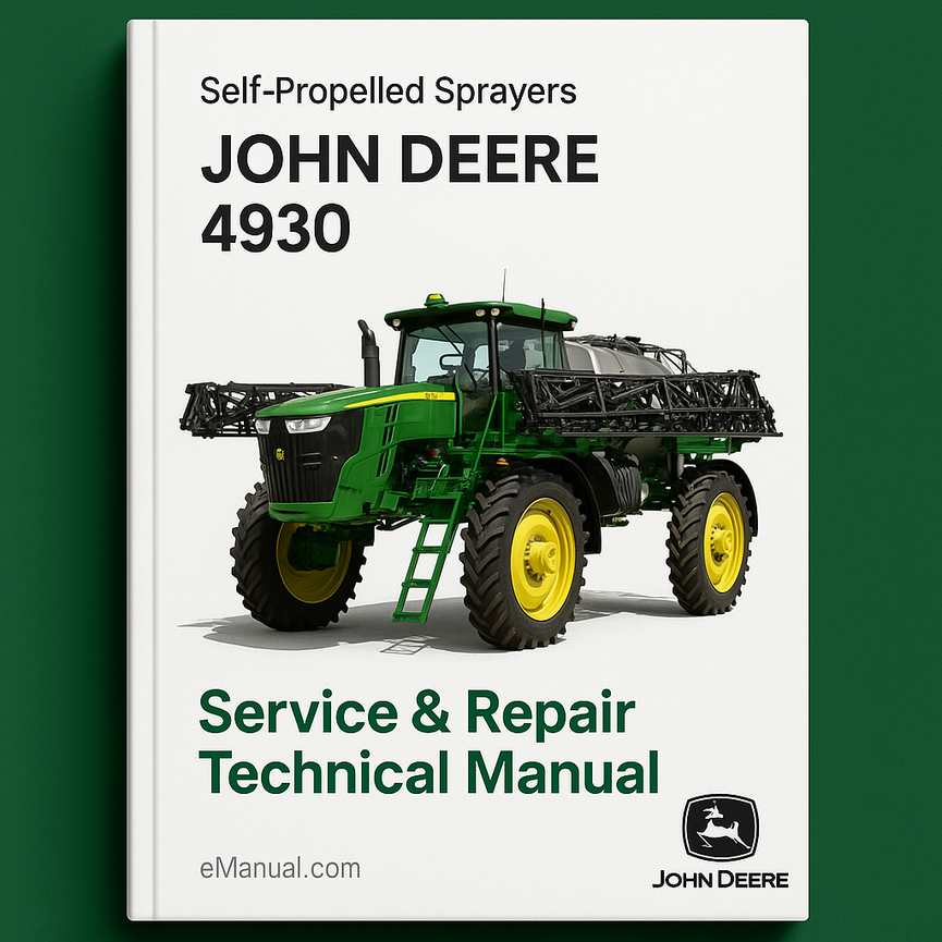 John Deere 4930 Self-Propelled Sprayers Service Repair Technical Manual (TM1386)