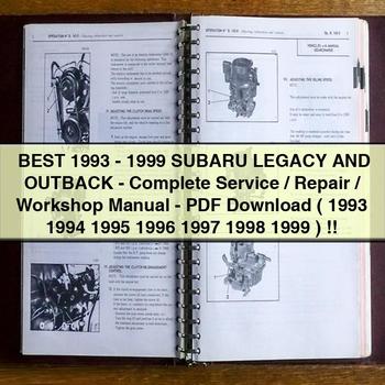 Best 1993-1999 SUBARU LEGACY And OUTBACK-Complete Service/Repair/Workshop Manual-  ( 1993 1994 1995 1996 1997 1998 1999 )