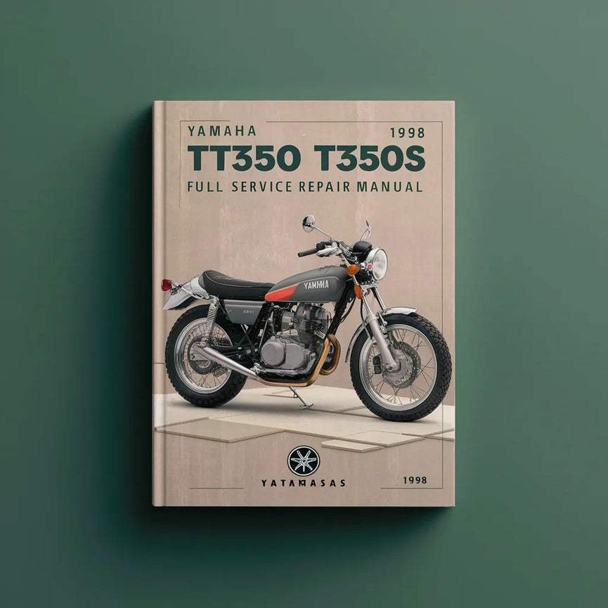 Yamaha TT350 TT350S 1998 Full Service Repair Manual