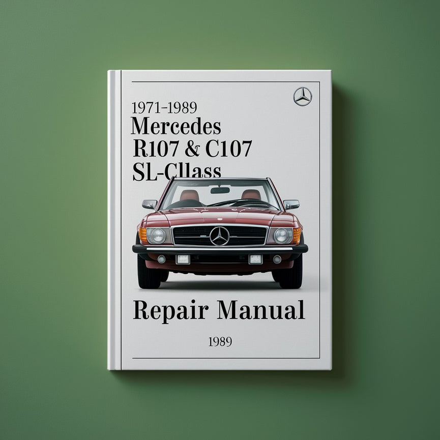 1971-1989 Mercedes R107 & C107 SL-Class Repair Manual PDF Download