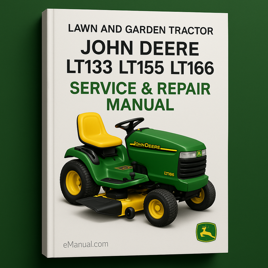 John Deere Lt133 Lt155 Lt166 Lawn And Garden Tractor Service Repair Manual