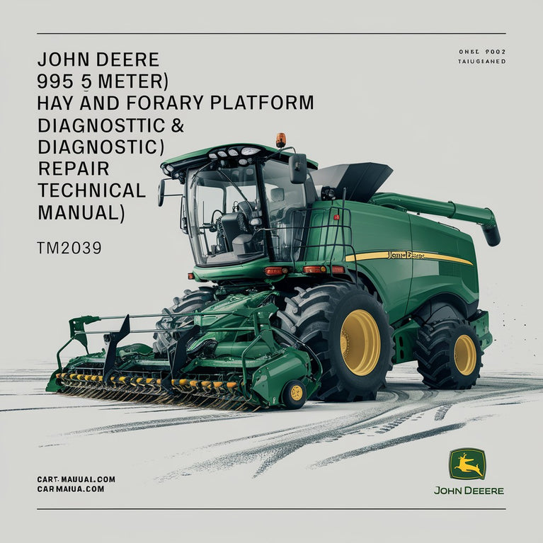 Manual técnico de reparación y diagnóstico de plataforma giratoria para heno y forraje John Deere 995 (5 metros) (TM2039) Descargar PDF