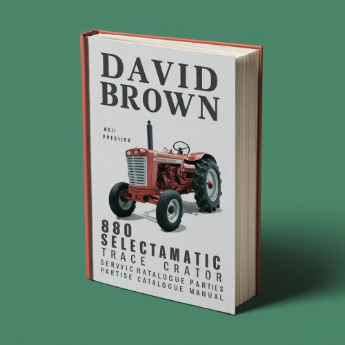 David Brown 880 Selectamatic Tractor Service Parts Catalogue Manual PDF Download