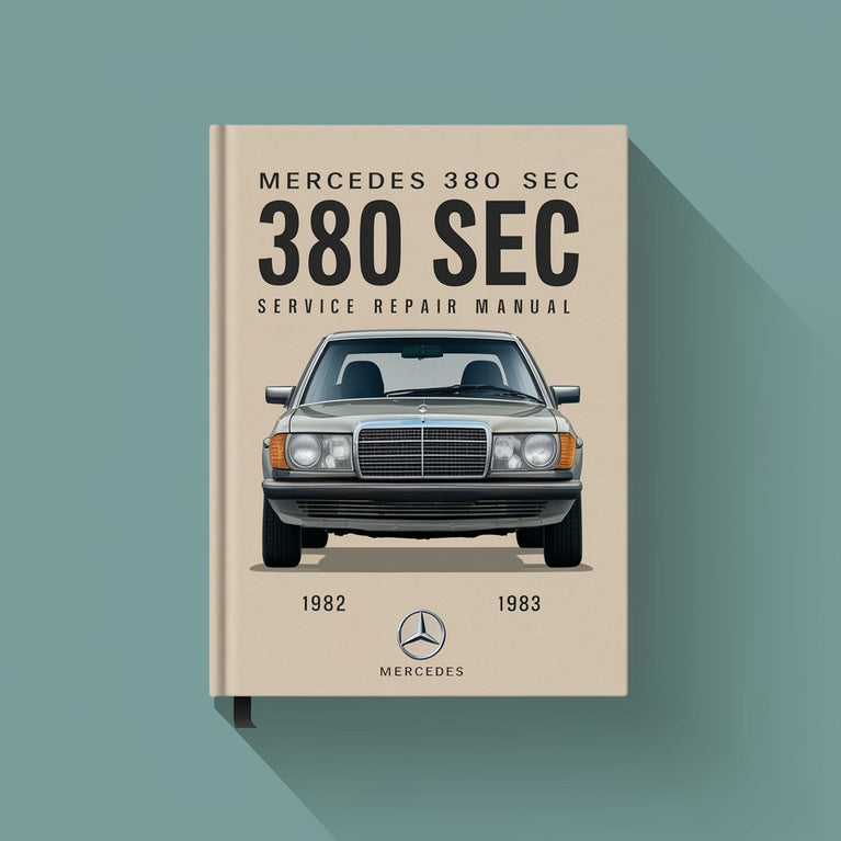 Mercedes 380 Sec 1982 1983 Service Repair Manual