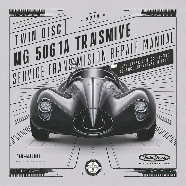 Twin Disc Mg 5061a Marine Transmission Service Repair Manual