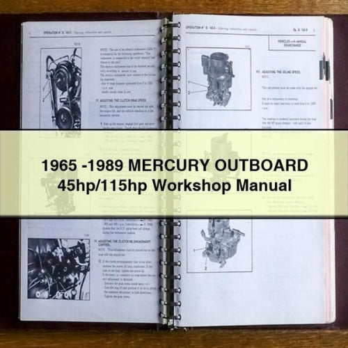 1965 -1989 MERCURY OUTBOARD 45hp/115hp Workshop Manual