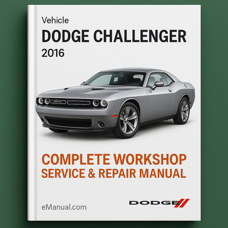 Dodge Challenger Complete Workshop Service Repair Manual 2016