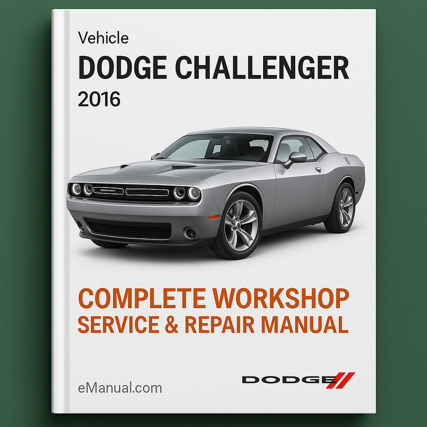 Dodge Challenger Complete Workshop Service Repair Manual 2016